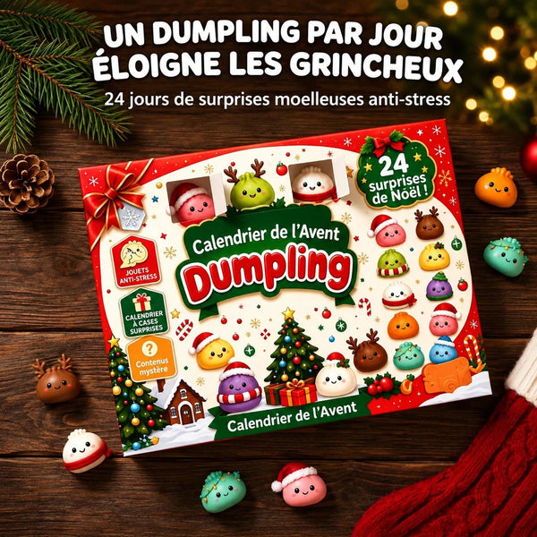 Calendrier de l'Avent Dumpling Squishy 2026 – 24 personnages à collectionner