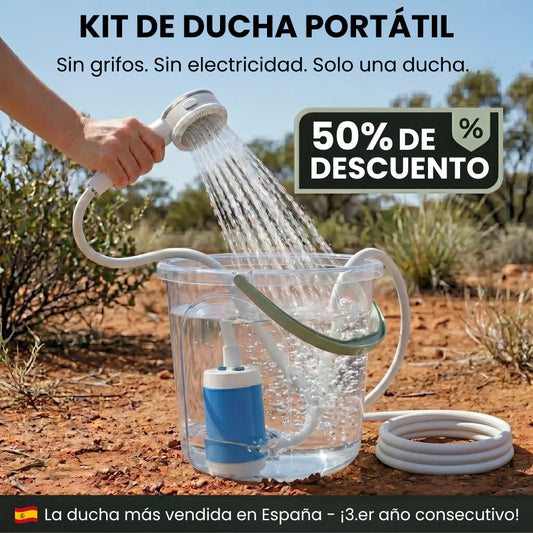 Bomba de Agua Portátil: Kit con Manguera y Boquillas