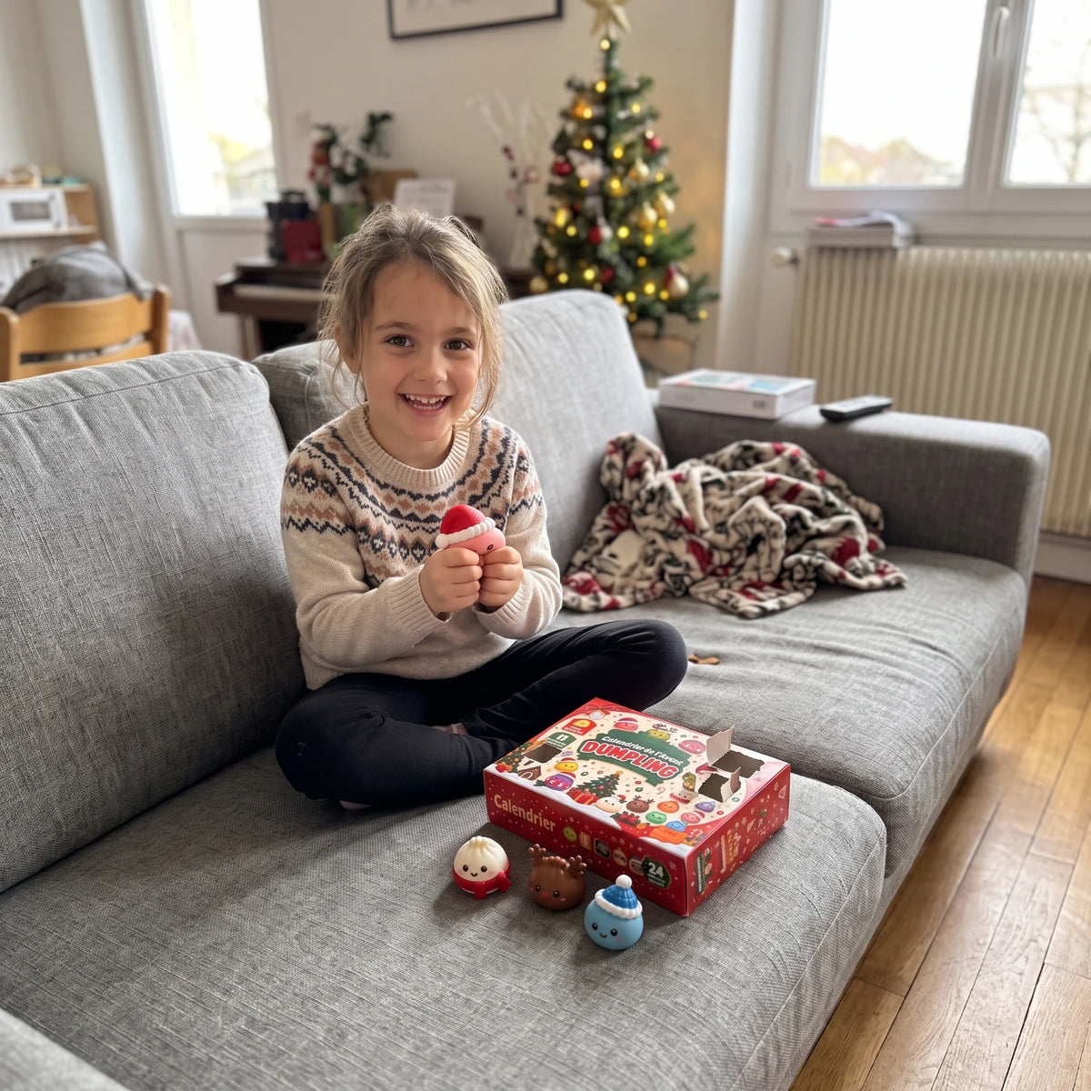 Calendrier de l'Avent Dumpling Squishy 2026 – le coffret ouvert