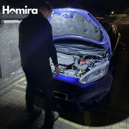 Lampe Frontale LED 2.0 – éclairage sous le capot d'une voiture
