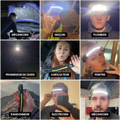 Lampe Frontale LED 2.0 – adoptée par les mécaniciens, maçons, plombiers…