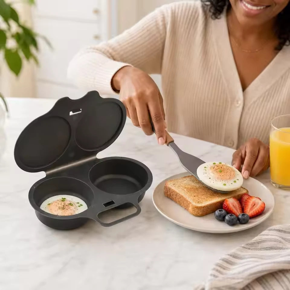 Pocheur d'Œufs Micro-Ondes – œuf servi sur une tartine au petit-déjeuner