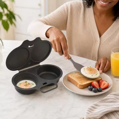 Pocheur d'Œufs Micro-Ondes – œuf servi sur une tartine au petit-déjeuner